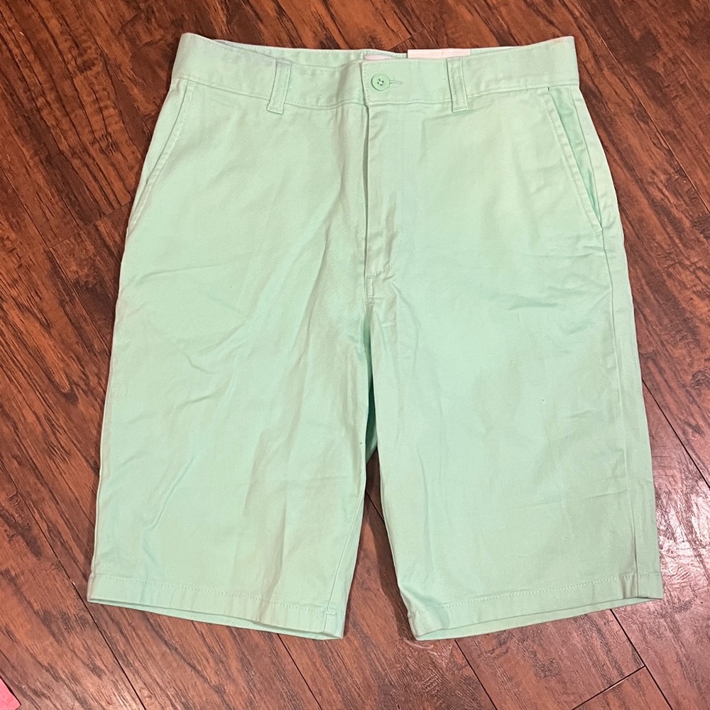 Class Club Light Green Men's Flat Front Shorts